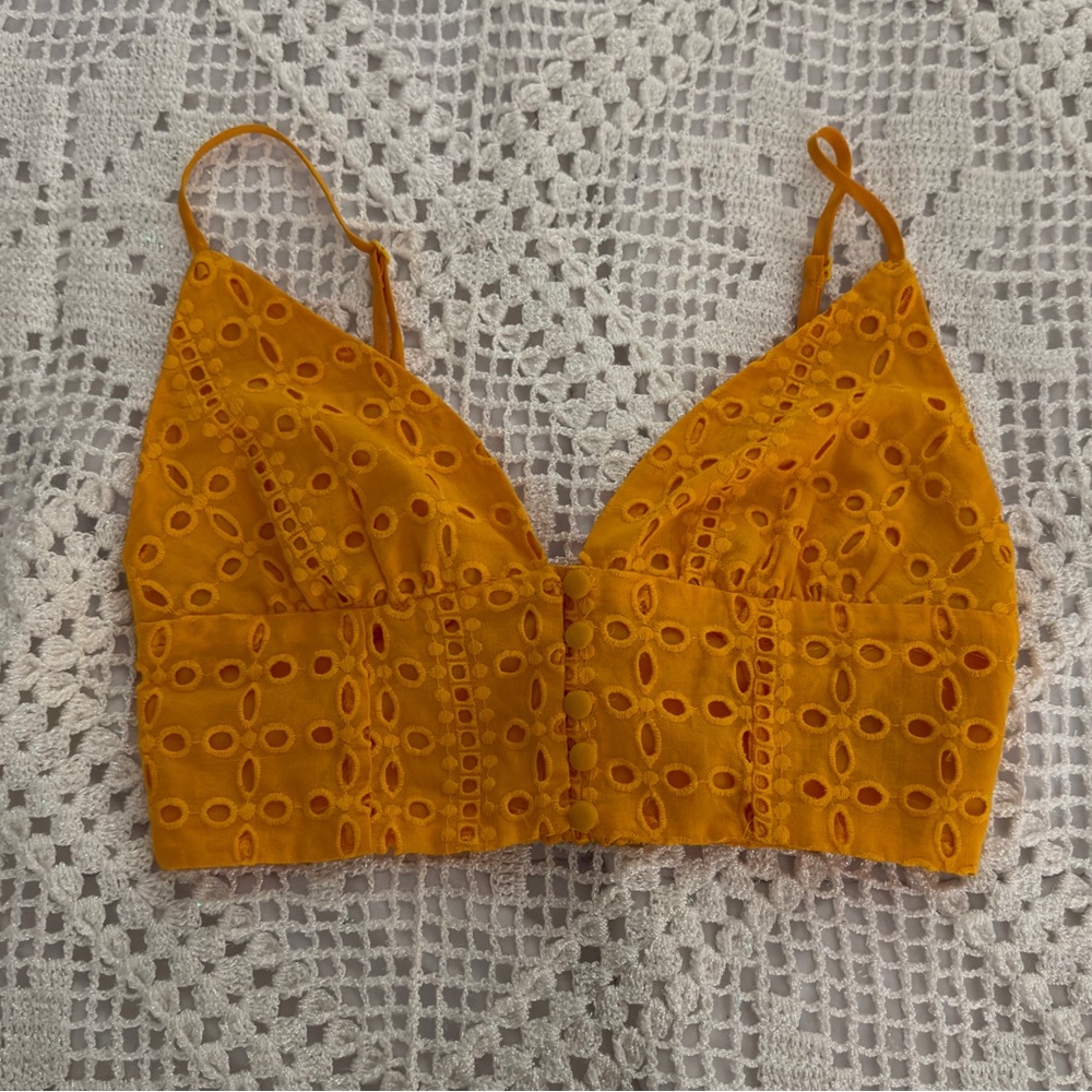 Yellow Crop Top